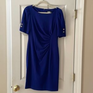 DKNY Royal Blue Midi Dress